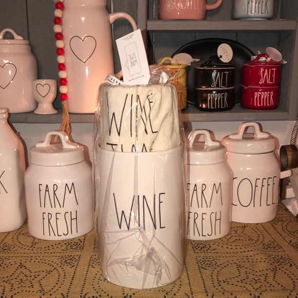 Rae Dunn Dining Rae Dunn Wine Wine Tote Cooler Set Poshmark